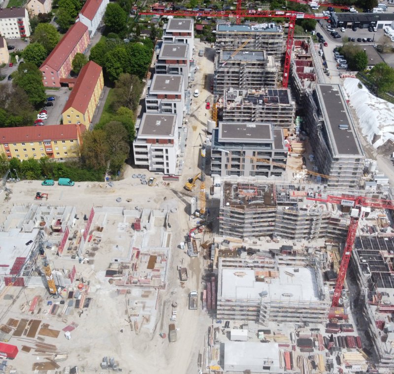 Neubau Wohnanlage in Augsburg