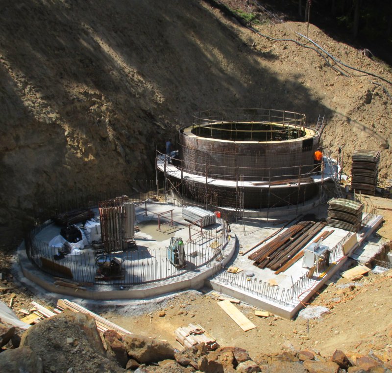 Neuerrichtung des Hochbehälters für die Ortschaft St. Valentin