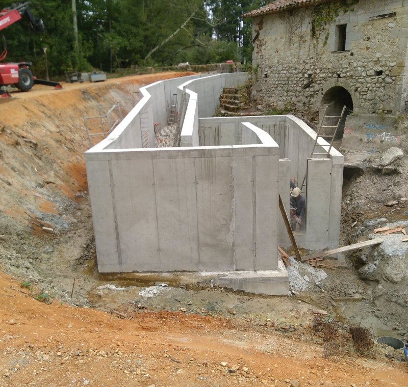 Rehabilitierung des Kraftwerks La Roche Chalais an der Dronne (Westfrankreich)