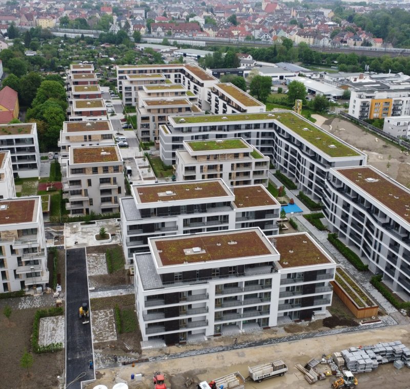 Neubau Wohnanlage in Augsburg
