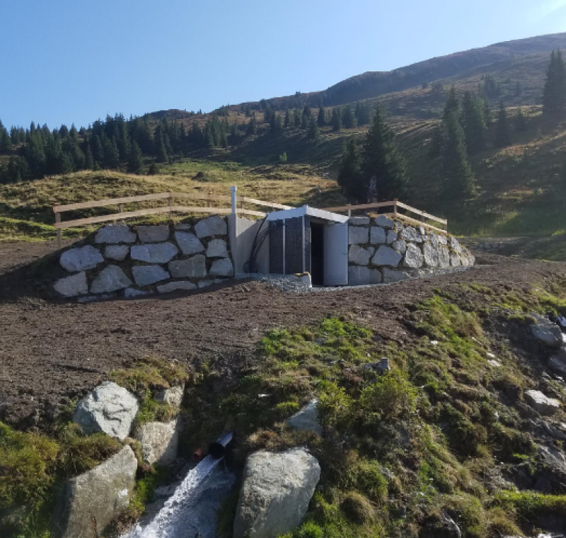 Trinkwasserkraftwerk – Mittersill - Neubau Quellsammelschächte, Quellableitungen und Trinkwasserkraftwerke Lachalm und Hocheckquellen