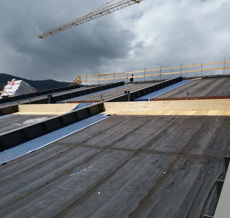 Anpassung der tragenden Dachstruktur inkl. des Dachaufbaus sowie Erweiterung des Wellnessbereichs im Obergeschoss des Hallenbades Mals