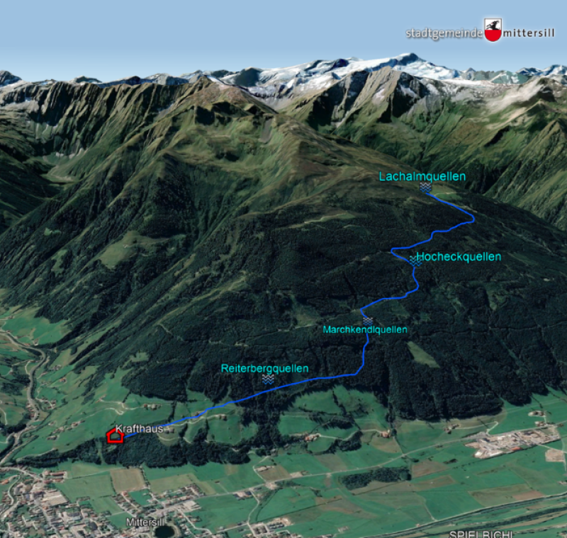 Trinkwasserkraftwerk – Mittersill - Neubau Quellsammelschächte, Quellableitungen und Trinkwasserkraftwerke Lachalm und Hocheckquellen